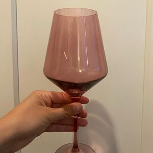 Estelle Stemmed Wine Glasses in Rose